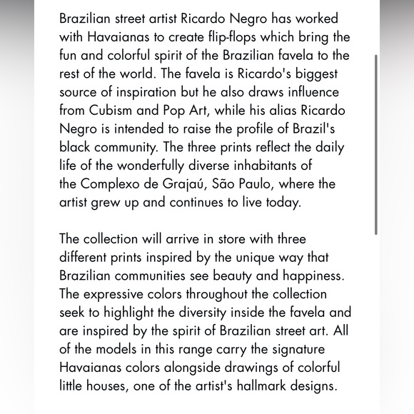 Havaianas Portraits of Brazil Flip Flops by street artist Ricardo Negro US 13M - Picture 6 of 7